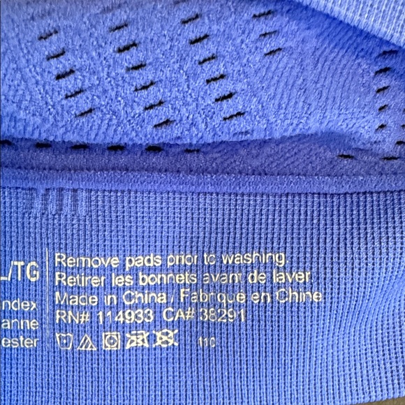 NWT Ryka Women's Vibrant Blue Sports Bra Size XL Comfort Yoga Padded - Picture 5 of 6